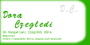dora czegledi business card